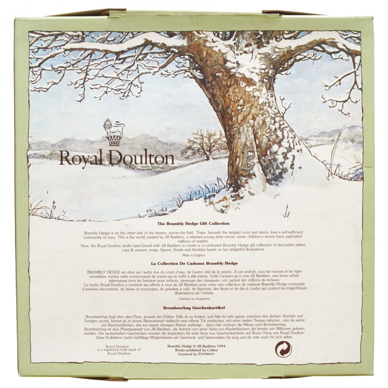 Nivag Collectables: Royal Doulton - Brambly Hedge: 1999 Year Plate