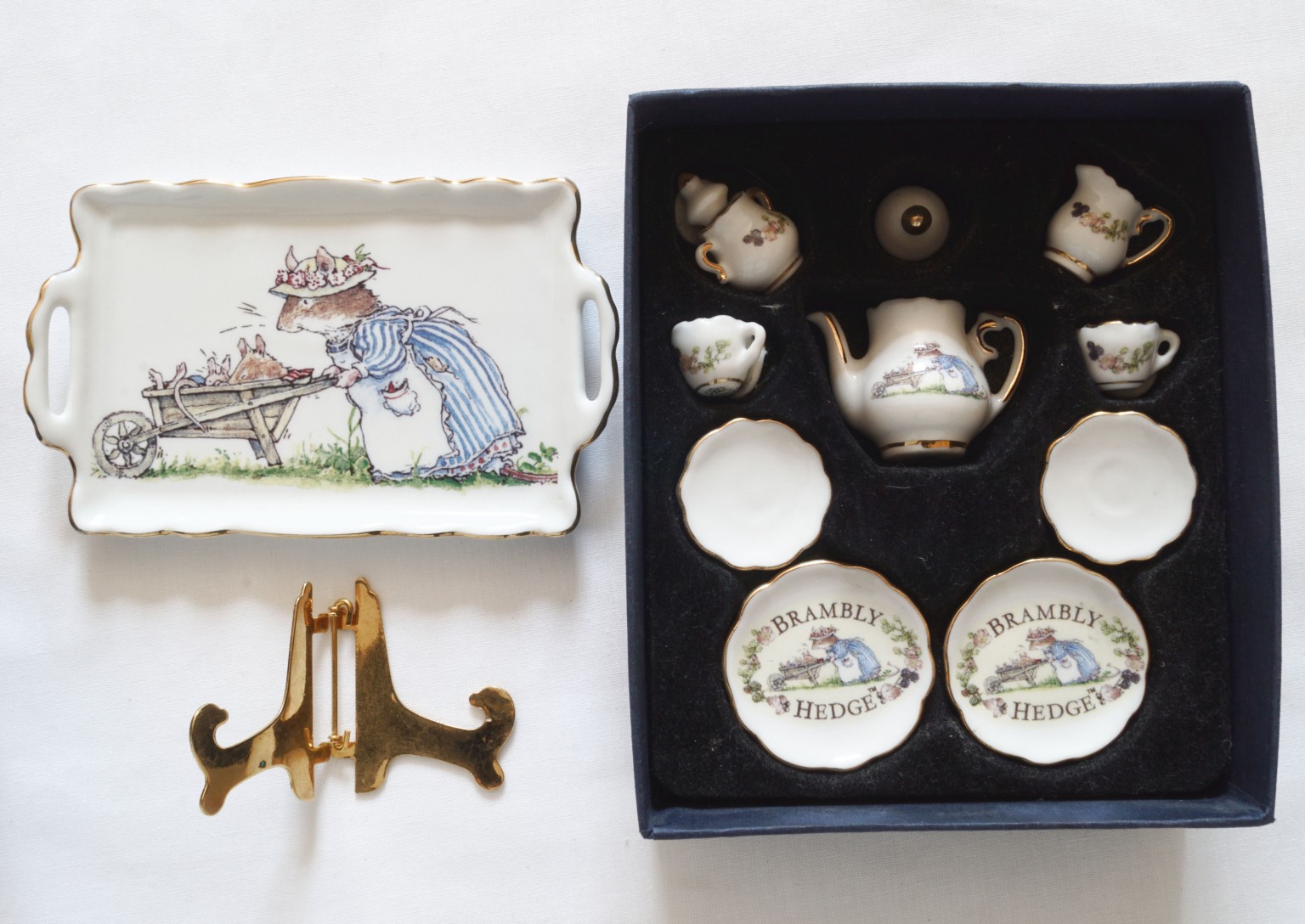 キ*ん様 brambly hedge ティーセット　6点 Nivag Collectables: Reutter - Brambly Hedge: Miniature Brambly