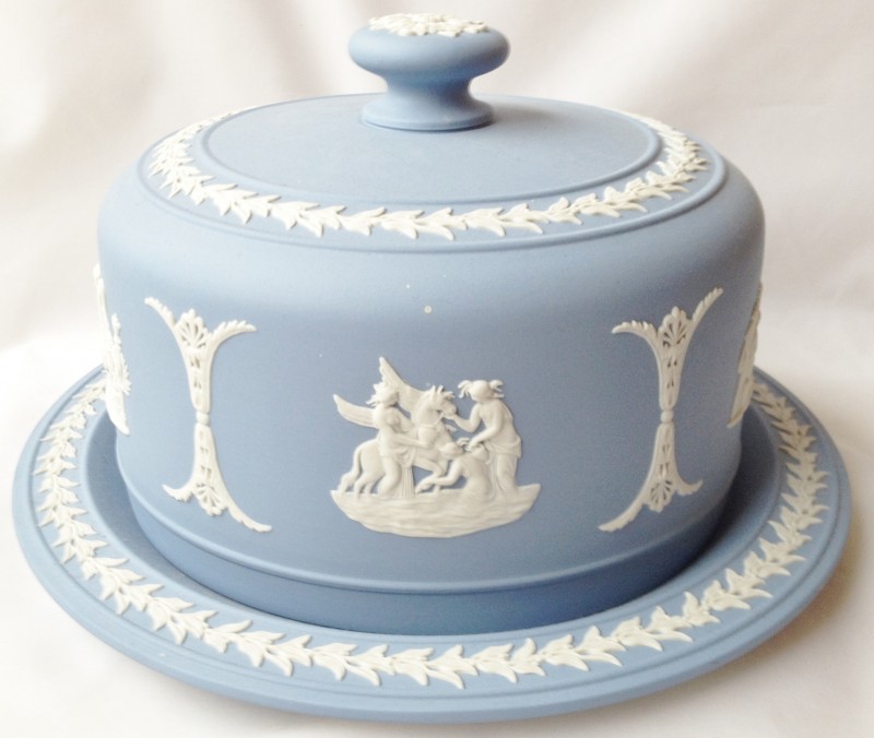 Compotier Wedgwood Jasperware Bleu Pâle - 4,5 Pouces - Motif John F. Kennedy