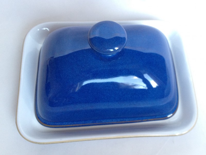 Nivag Collectables Denby Imperial Blue Butter Dish and Lid